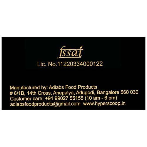 Hyperscoop Ice Cream - Chocochips, Made With Purest Ingredients, Creamy Texture, 500 ml Tub