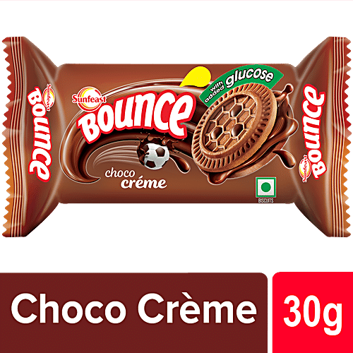 Buy Sunfeast Bounce Bicuits Choco Creme Cookies 41 Gm Pouch Online At