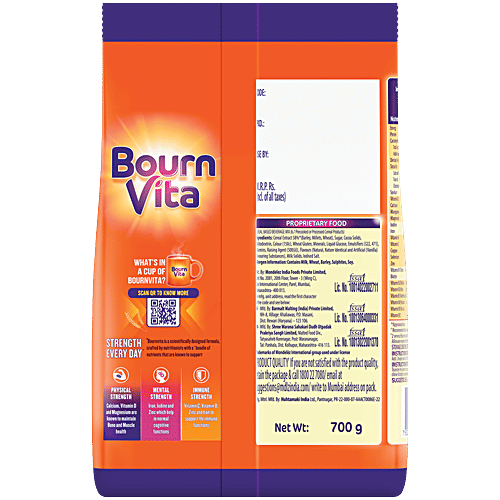 Bournvita Chocolate Nutrition Drink Powder For 7-9 Years, 700 g Pouch Source of Vitamin D