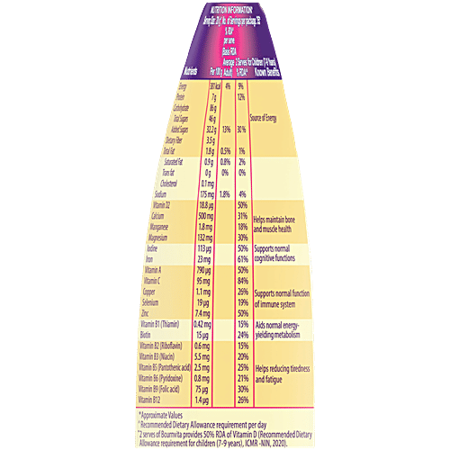Bournvita Chocolate Nutrition Drink Powder For 7-9 Years, 700 g Pouch Source of Vitamin D