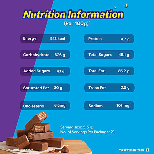 Cadbury Perk Mini Treats Chocolate Coated Wafer Bars, 115.5 g (21x5.5 g) 