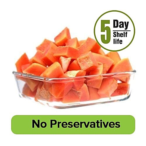 Fresho Papaya- Diced, 200 g  