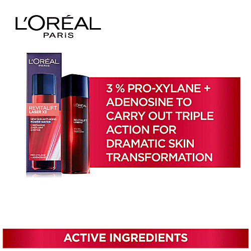 Loreal Paris Revitalift Laser X3 Power Water, 175 ml Bottle