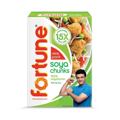 Fortune  Soya Chunks - 15x More Protein Than Milk, 200 g Carton 