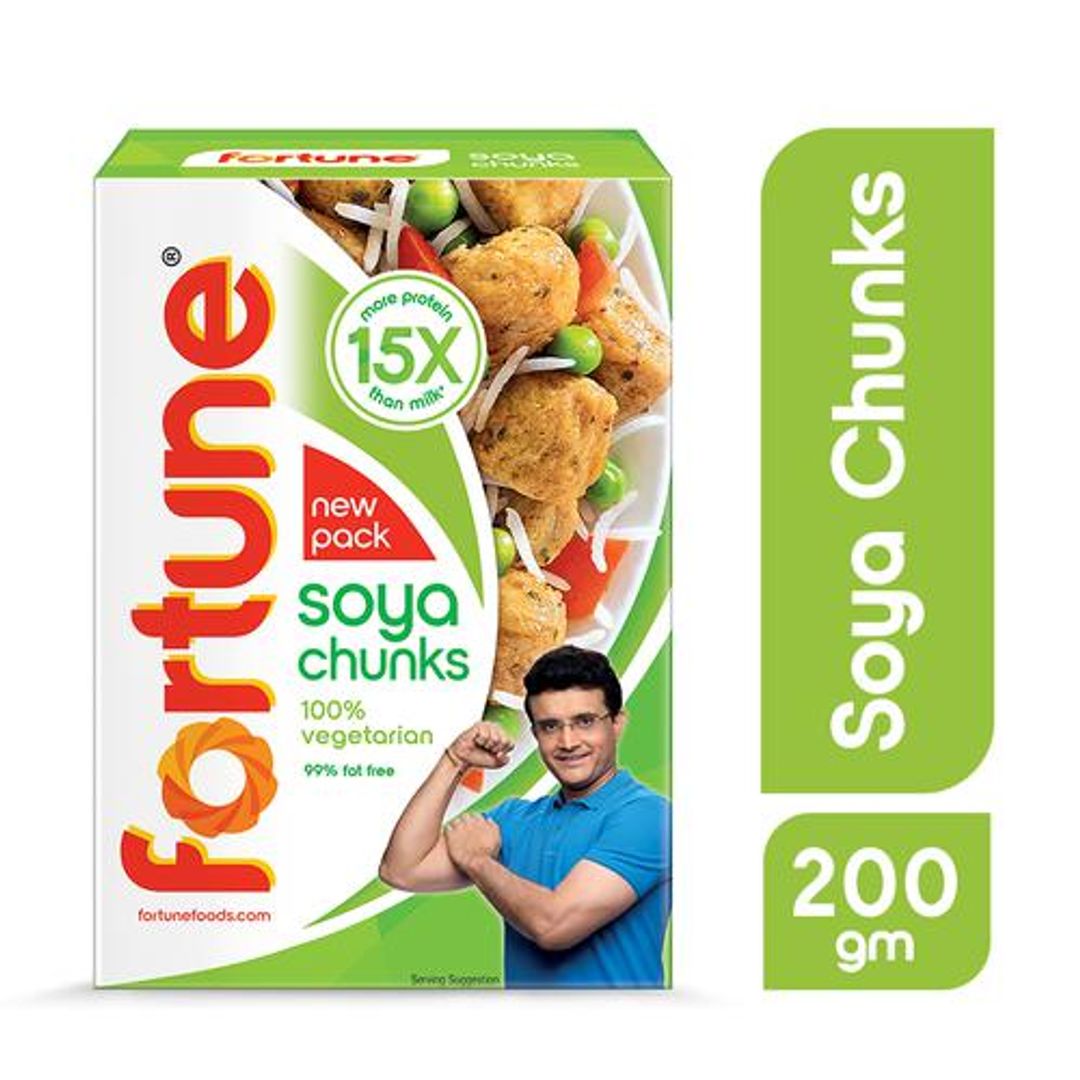 Fortune  Soya Chunks, 200 g Carton