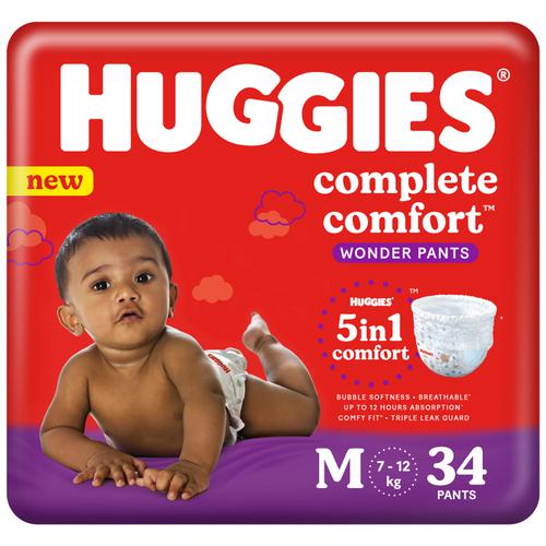 Buy Huggies Ultra Comfort Baby Diapers No.5 (34 Diapers), Online Shopping