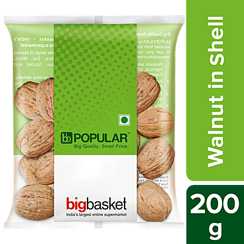 bb Popular Walnut/Akhrot - Inshell, 200 g  