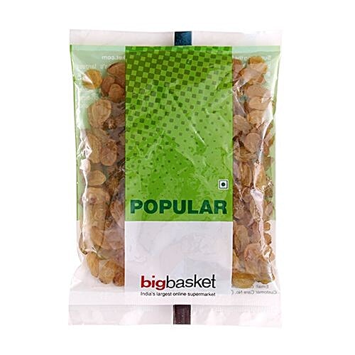 bb Popular Raisin/Kishmish - Yellow/Golden, 100 g Pouch 