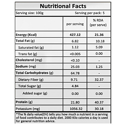 Organic Tattva Roasted Chana Dal, 500 g Pouch 