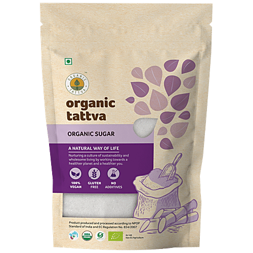 Organic Tattva Sugar/Panchadara, 1 kg Pouch 