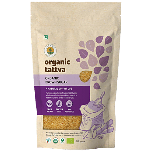 Organic Tattva Brown Sugar, 1 kg Pouch 