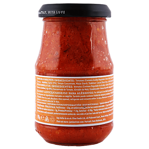Buy Jamie Oliver Pesto Ultimate Chilli Garlic 190 Gm Online At Best