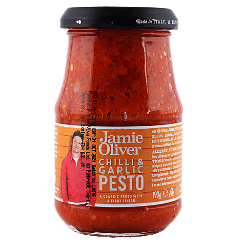Buy Jamie Oliver Pesto Ultimate Chilli Garlic 190 Gm Online At Best