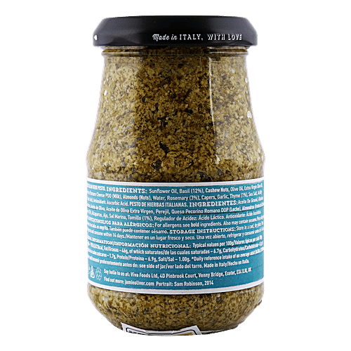 Buy Jamie Oliver Pesto Italian Herb 190 Gm Online at the Best Price of Rs 475 bigbasket