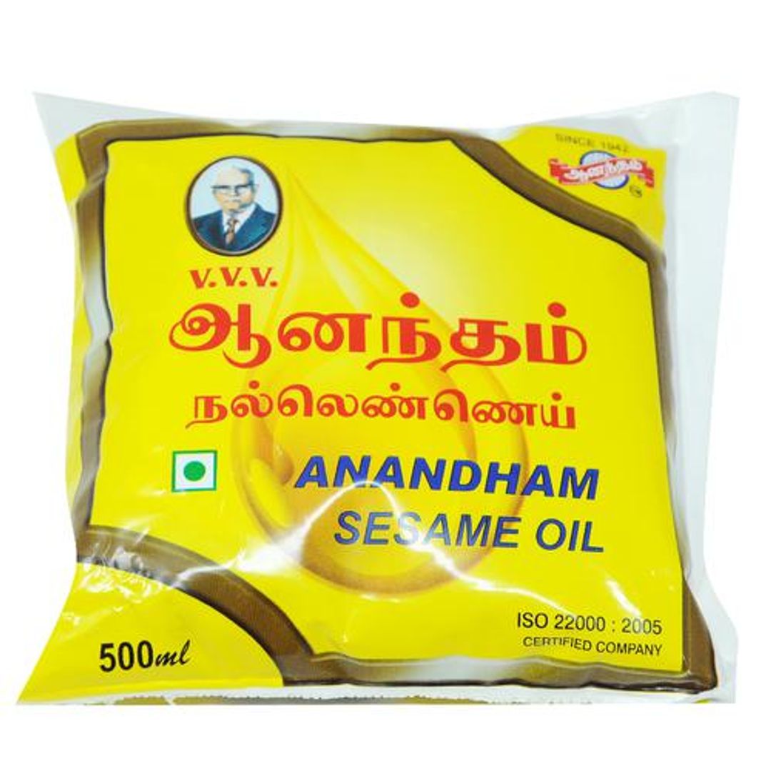 Anandham Oil - Sesame, 500 ml Pouch
