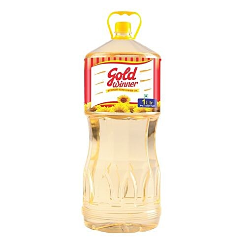 Gold Winner Refined Oil - Sunflower, 1 L Jar 