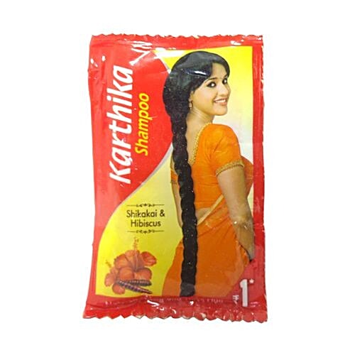Karthika Shikakai & Hibiscus Shampoo, 1 pc Sachet