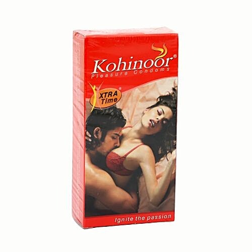 Kohinoor Condoms Pleasure Xtra Time, 10 pcs Carton 