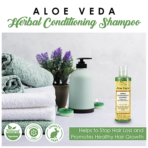 Aloe Veda Herbal Conditioning Shampoo, 200 ml  