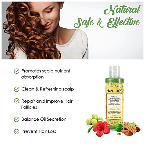 Aloe Veda Herbal Conditioning Shampoo, 200 ml  