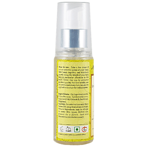 Aloe Veda Grapeseed Oil Smoothing Hair Serum with Panthenol - Smoothens Hair, pH Balanced, 100 ml  pH Balanced