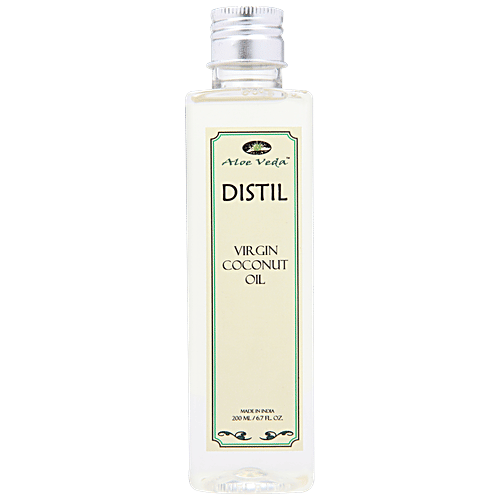 Aloe Veda Extra Virgin Coconut Massage Oil for Hair & Body, 200 ml  