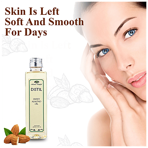 Aloe Veda Massage Oil - Sweet Almond Oil, 200 ml  