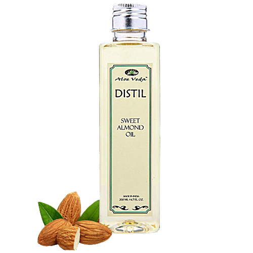 Aloe Veda Massage Oil - Sweet Almond Oil, 200 ml  