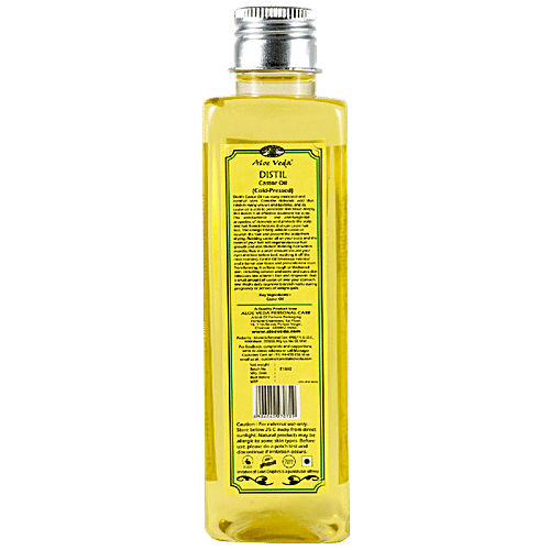Aloe Veda Cold Pressed Castor Oil - Hexane Free, 200 ml  