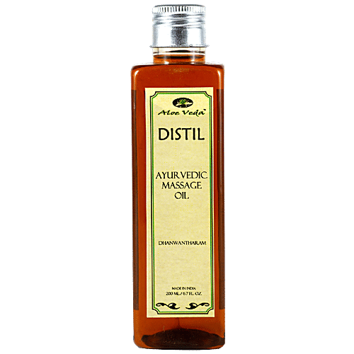 Aloe Veda Ayurvedic Massage Oil - Dhanwantharam Oil, 200 ml  