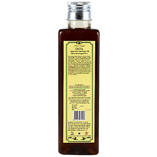 Aloe Veda Ayurvedic Massage Oil - Bala Ashwagandha, 200 ml