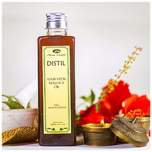 Aloe Veda Ayurvedic Massage Oil - Bala Ashwagandha, 200 ml