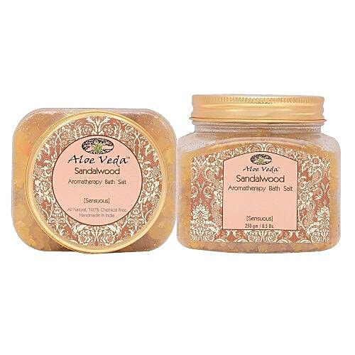 Aloe Veda Aromatherapy Bath Salt - Sandalwood, Sensuous, 250 g  