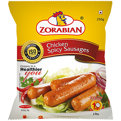 Buy Zorabian Chicken Spicy Sausages 250 Gm Pouch Online At Best Price