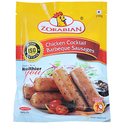 Buy Zorabian Chicken Cocktail Barbeque Sausages 250 Gm Pouch Online At