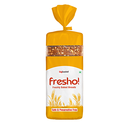 Fresho Multigrain Bread Safe, Preservative Free, 400 g of Rs 65