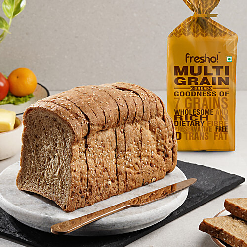Buy Fresho Bread Multigrain Safe & Preservative Free 400 Gm Online At