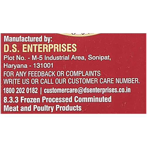 Carnivore  Chicken Seekh Kabab - Lime N Pudinha, 500 g Pouch 