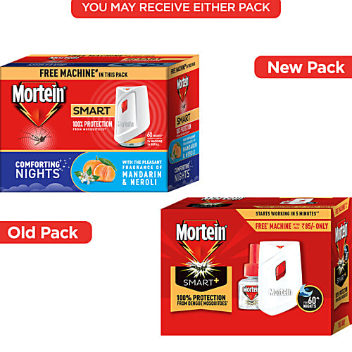 Mortein Insta Mosquito Killer Machine + Refill - Combo Pack, 1 pc (Machine + 1 Refill x 45ml) Ultimate Mosquito Protection
Protection From Dengue Mosquitoes