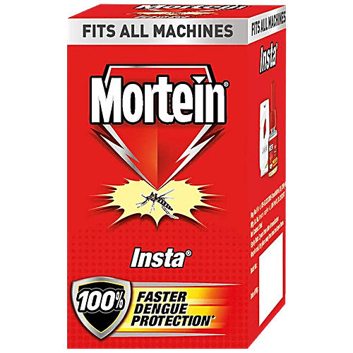 Mortein Insta Mosquito Repellent Liquid Refill - 100% Protection From Dengue Mosquitoes, 1 pc Box 
