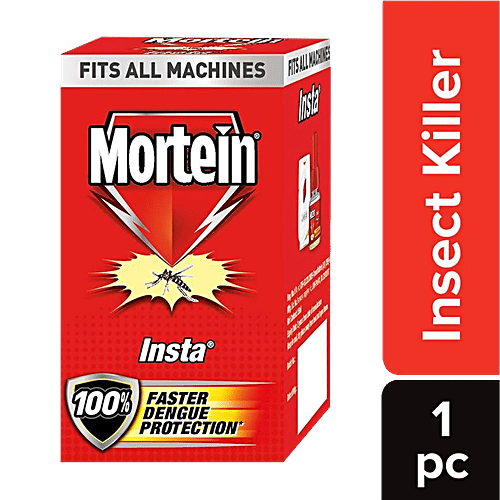 Mortein Insta Mosquito Repellent Liquid Refill - 100% Protection From Dengue Mosquitoes, 1 pc Box 