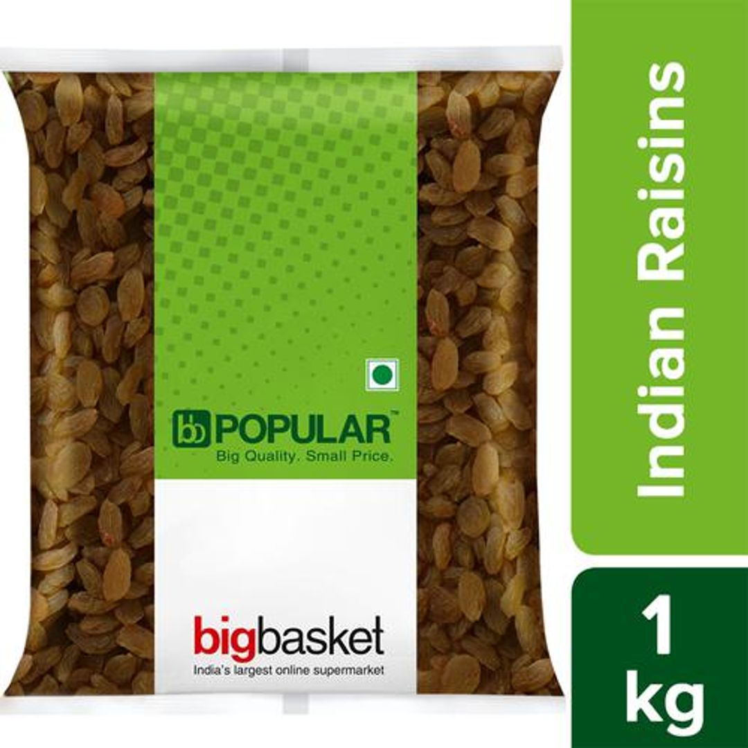BB Popular Raisins/Ona Drakshi - Indian, 1 kg Pouch
