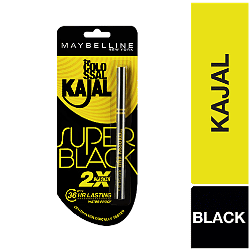 Maybelline New York Colossal Kajal - Super Black, 0.35 g  Smudge Proof & Waterproof