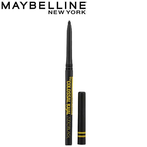 Maybelline New York Colossal Kajal - Super Black, 0.35 g  Smudge Proof & Waterproof