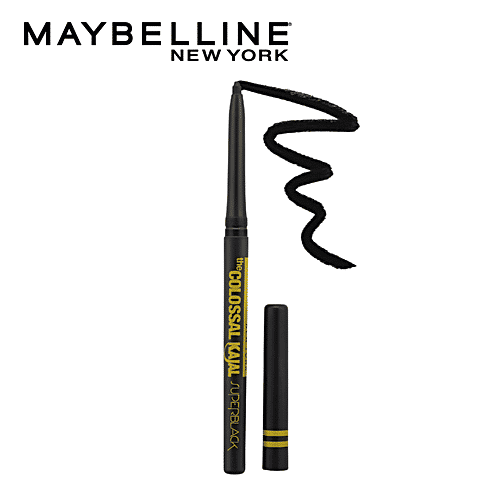 Maybelline New York Colossal Kajal - Super Black, 0.35 g  Smudge Proof & Waterproof