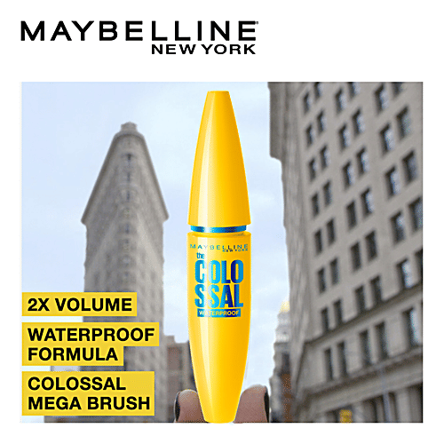 Maybelline New York Volum' Express Colossal Masacara - Waterproof, Black, 10 g  