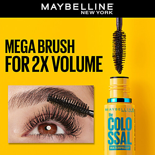 Maybelline New York Volum' Express Colossal Masacara - Waterproof, 10 g Black Water Proof