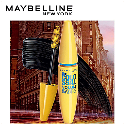 Maybelline New York Volum' Express Colossal Masacara - Waterproof, Black, 10 g  