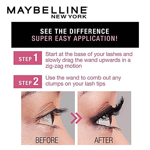 Maybelline New York Hypercurl Mascara - Washable, 9.2 g Black 