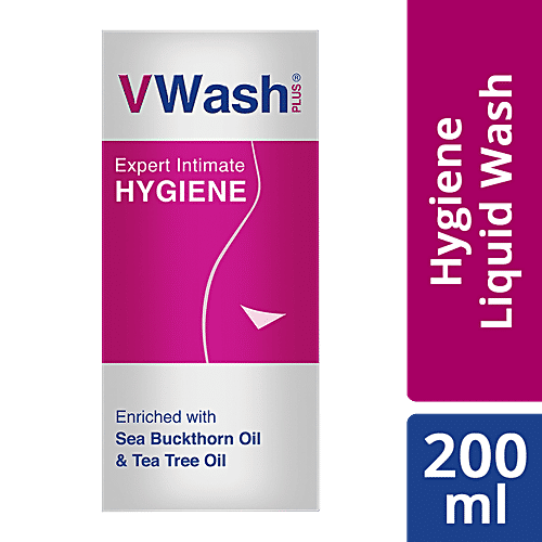 Vwash Plus Expert Intimate Hygiene Wash - For Women, 200 ml Bottle 